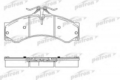 PATRON pbp1043 -  Комплект тормозных колодок, дисковый тормоз