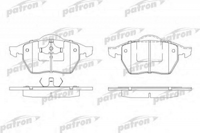 PATRON pbp1055 -  Комплект тормозных колодок, дисковый тормоз