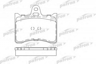 PATRON pbp1070 -  Комплект тормозных колодок, дисковый тормоз