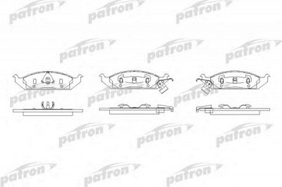 PATRON pbp1254 -  Комплект тормозных колодок, дисковый тормоз