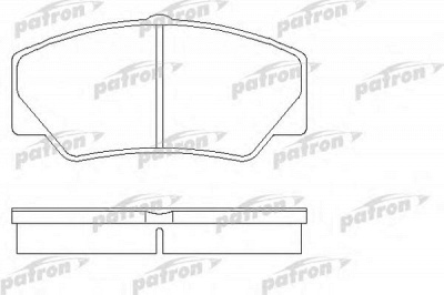 PATRON pbp450 -  Комплект тормозных колодок, дисковый тормоз
