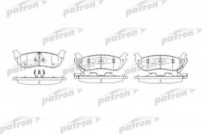 PATRON pbp7001 -  Комплект тормозных колодок, дисковый тормоз