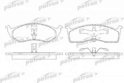 PATRON pbp7006 -  Комплект тормозных колодок, дисковый тормоз