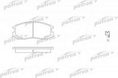PATRON pbp759 -  Комплект тормозных колодок, дисковый тормоз