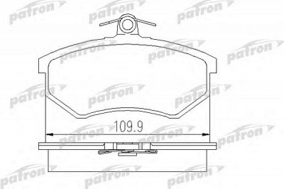 PATRON pbp775 -  Комплект тормозных колодок, дисковый тормоз