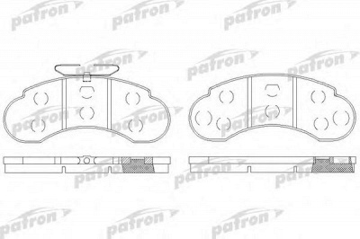 PATRON pbp941 -  Комплект тормозных колодок, дисковый тормоз