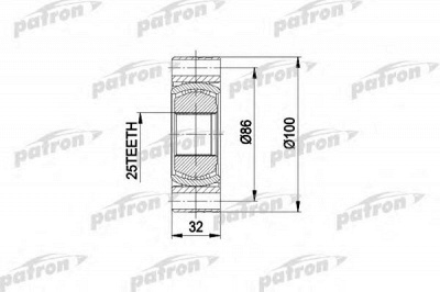 PATRON pcv2273 -  Шарнирный комплект, приводной вал