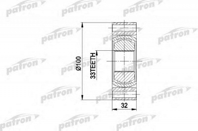 PATRON pcv3001 -  Шарнирный комплект, приводной вал