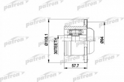 PATRON pcv5010 -  Шарнирный комплект, приводной вал