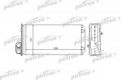 PATRON prs2068 -  Теплообменник, отопление салона