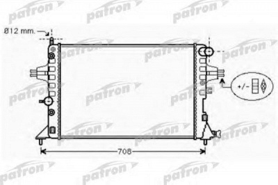 PATRON prs3573 -  Радиатор, охлаждение двигателя