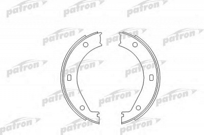 PATRON psp272 -  Комплект тормозных колодок, стояночная тормозная система