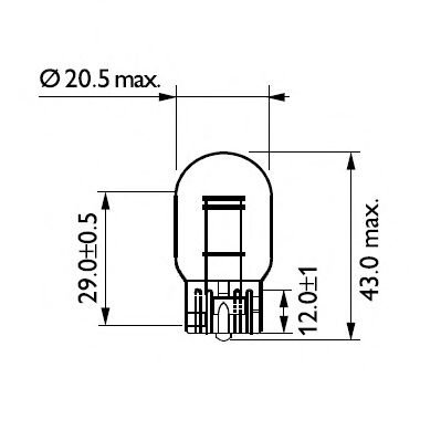 PHILIPS 12066cp -  Лампа накаливания, фонарь указателя поворота