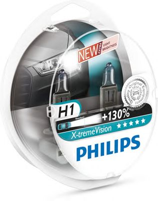 PHILIPS X-tremeVision 130% H1 2шт