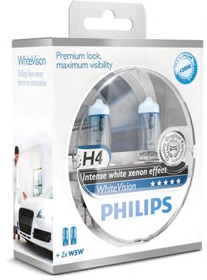 PHILIPS WhiteVision H4 2шт