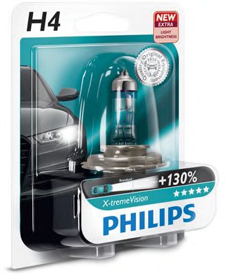 PHILIPS 12342xvb1 -  Лампа галоген X-tremeVision H4 12В 60/55Вт, 1шт