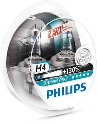 PHILIPS X-tremeVision 130% H4 2шт