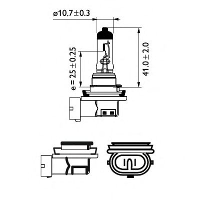 PHILIPS 12360whvb1 -  Лампа накаливания, фара дальнего света