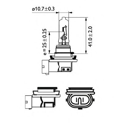 PHILIPS 12361c1 -  Лампа накаливания, фара дальнего света; Лампа нака