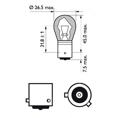 PHILIPS 12496nacp -  Лампа накаливания, фонарь указателя поворота
