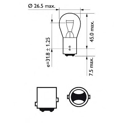 PHILIPS 12499cp -  Лампа накаливания, фонарь указателя поворота