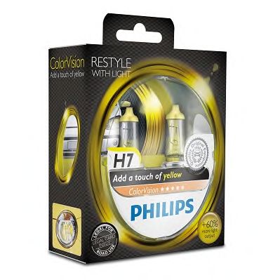 PHILIPS 12972cvpys2 -  ЛАМПА 12V H7 12972 COLORVISION 55W PX26D ЖЕЛТАЯ ЕВ