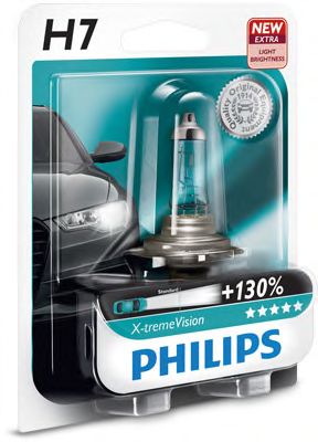 PHILIPS 12972xvb1 -  Лампа галоген X-tremeVision H7 12В 55Вт, 1шт