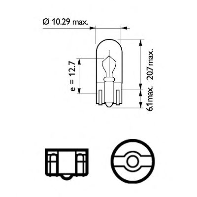 PHILIPS 13256cp -  Лампа накаливания, стояночные огни / габаритные фонари