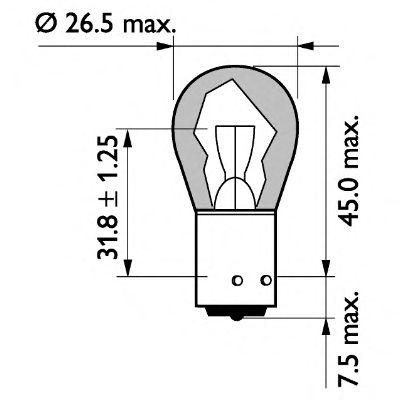 PHILIPS 13496mlcp -  Лампа накаливания, фонарь указателя поворота