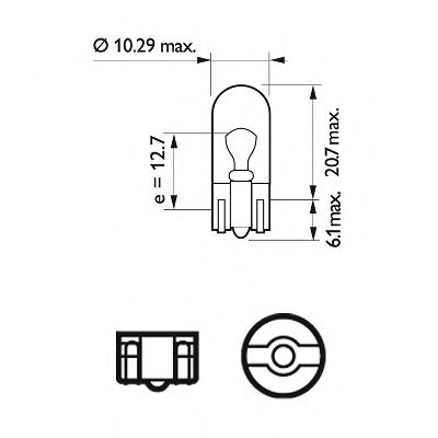 PHILIPS 13961cp -  Лампа накаливания, фонарь указателя поворота; Ламп