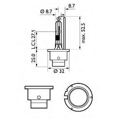 PHILIPS 85126syc1 -  ЛАМПА НАКАЛИВАНИЯ, ФАРА ДАЛЬНЕГО СВЕТА