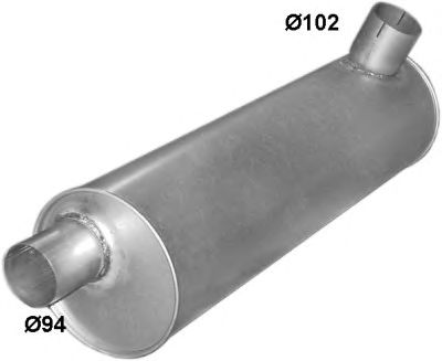 POLMO 6845 - Глушитель выхлопных газов конечный
