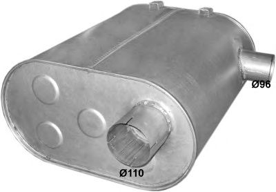 POLMO 7010 -  Глушитель выхлопных газов конечный