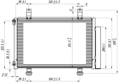 POWERMAX 7110499 -  Конденсатор, кондиционер