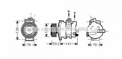 PRASCO aik329 - Компрессор, кондиционер