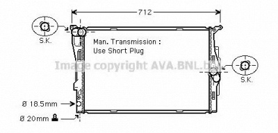 PRASCO bw2291 - Радиатор, охлаждение двигателя