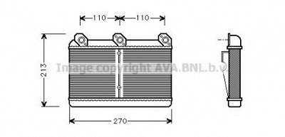 PRASCO bw6023 - Теплообменник, отопление салона