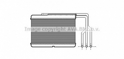 PRASCO bw6157 - Теплообменник, отопление салона