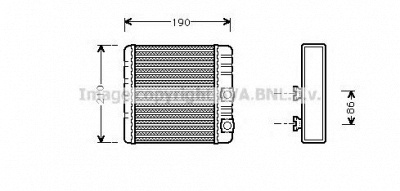 PRASCO bw6211 -  Теплообменник, отопление салона