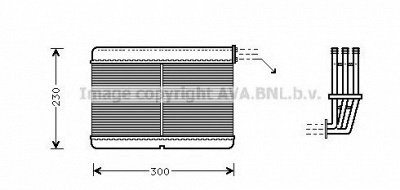 PRASCO bw6212 -  Теплообменник, отопление салона