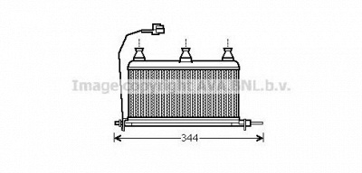 PRASCO bw6352 -  Теплообменник, отопление салона