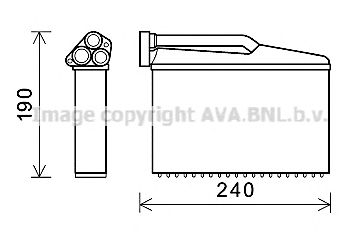 PRASCO bw6541 - Теплообменник, отопление салона