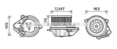 PRASCO cn8293 -  Электродвигатель, вентиляция салона