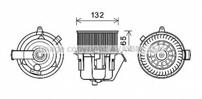 PRASCO cn8297 -  Электродвигатель, вентиляция салона