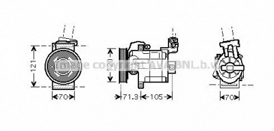PRASCO dnk306 - Компрессор, кондиционер