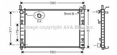 PRASCO fda2326 -  Радиатор, охлаждение двигателя