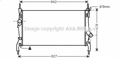 PRASCO fda2405 - Радиатор, охлаждение двигателя