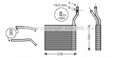 PRASCO fda6364 -  Теплообменник, отопление салона