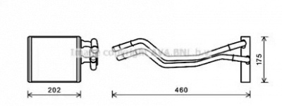 PRASCO fda6455 -  Теплообменник, отопление салона