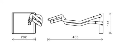 PRASCO fda6463 -  Теплообменник, отопление салона